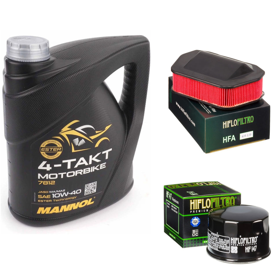 Mannol Semi Synthetic 10w40 4L Oil & HF147 & HFA4919 Oil Filter Kit