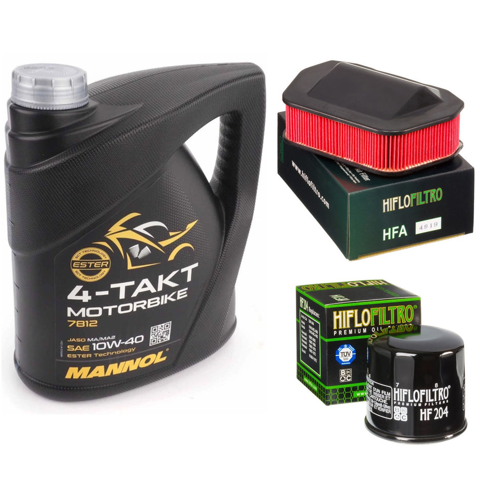 Mannol Semi Synthetic 10w40 4L Oil & HF204 & HFA4919 Oil Filter Kit