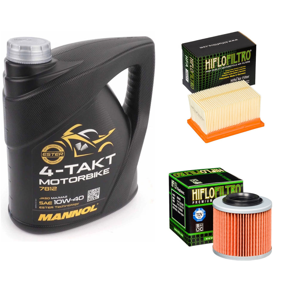 Mannol Semi Synthetic 10w40 4L Oil & HF151 & HFA7601 Oil Filter Kit