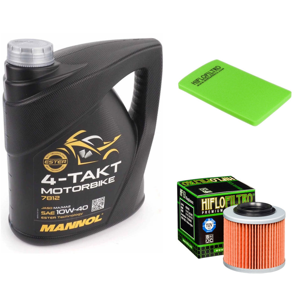Mannol Semi Synthetic 10w40 4L Oil & HF151 & HFA7603 Oil Filter Kit