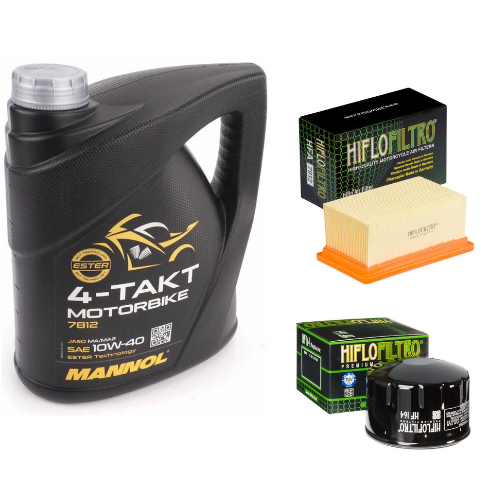 Mannol Semi Synthetic 10w40 4L Oil & HF164 & HFA7912 Oil Filter Kit