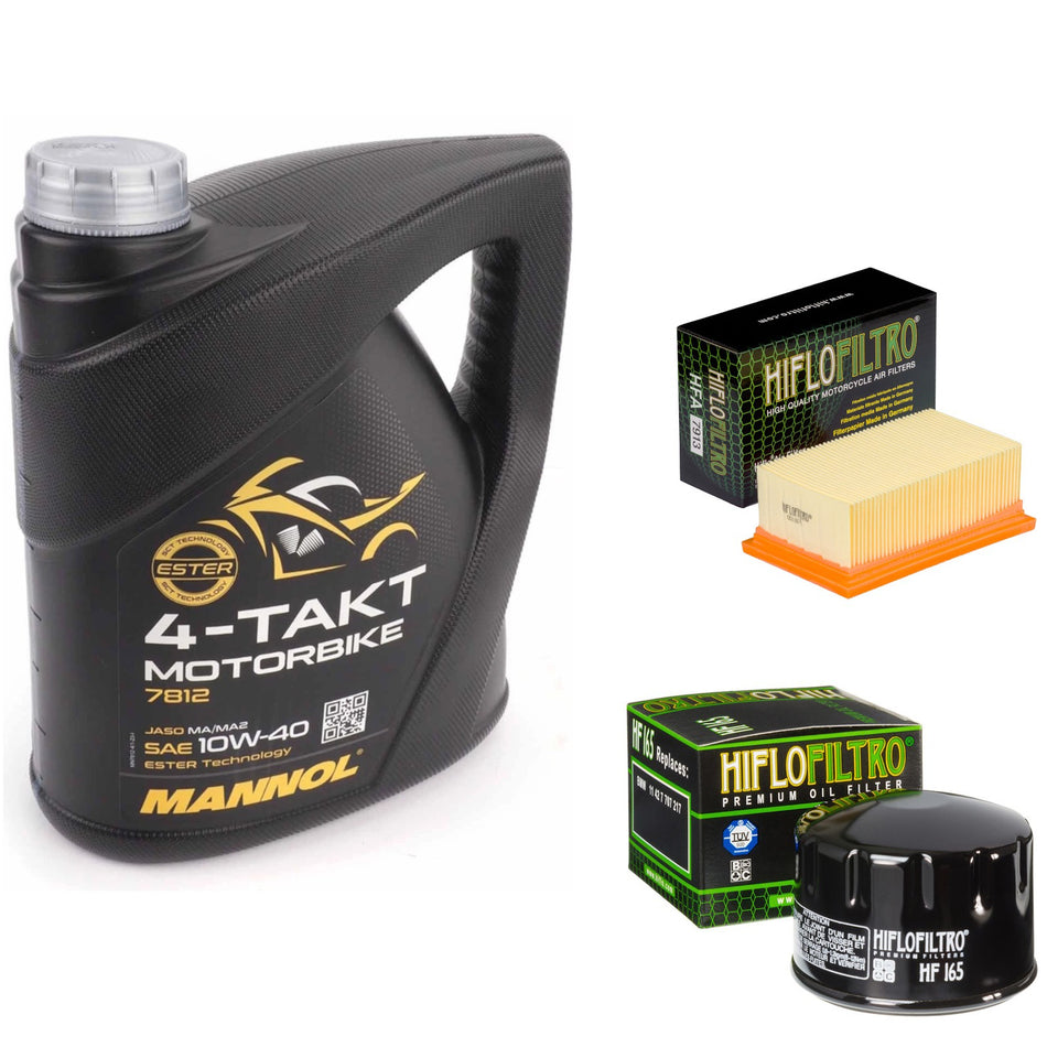 Mannol Semi Synthetic 10w40 4L Oil & HF165 & HFA7913 Oil Filter Kit