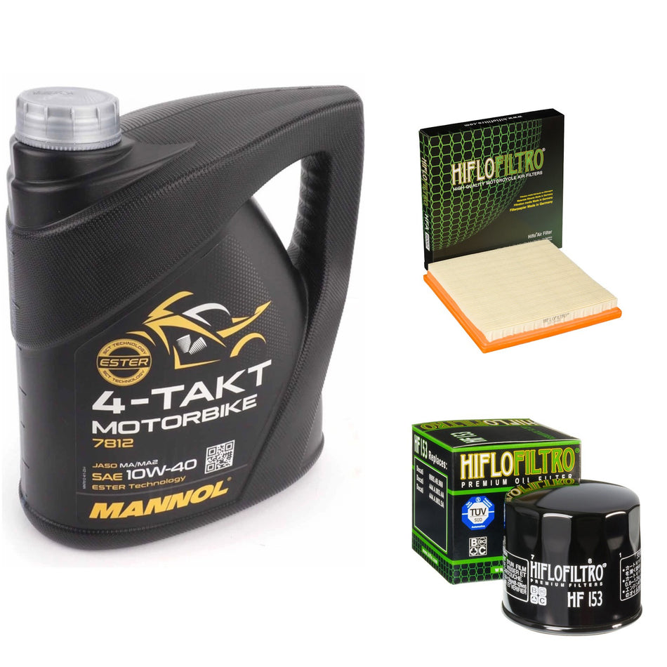 Mannol Semi Synthetic 10w40 4L Oil & HF153 & HFA6002 Oil Filter Kit