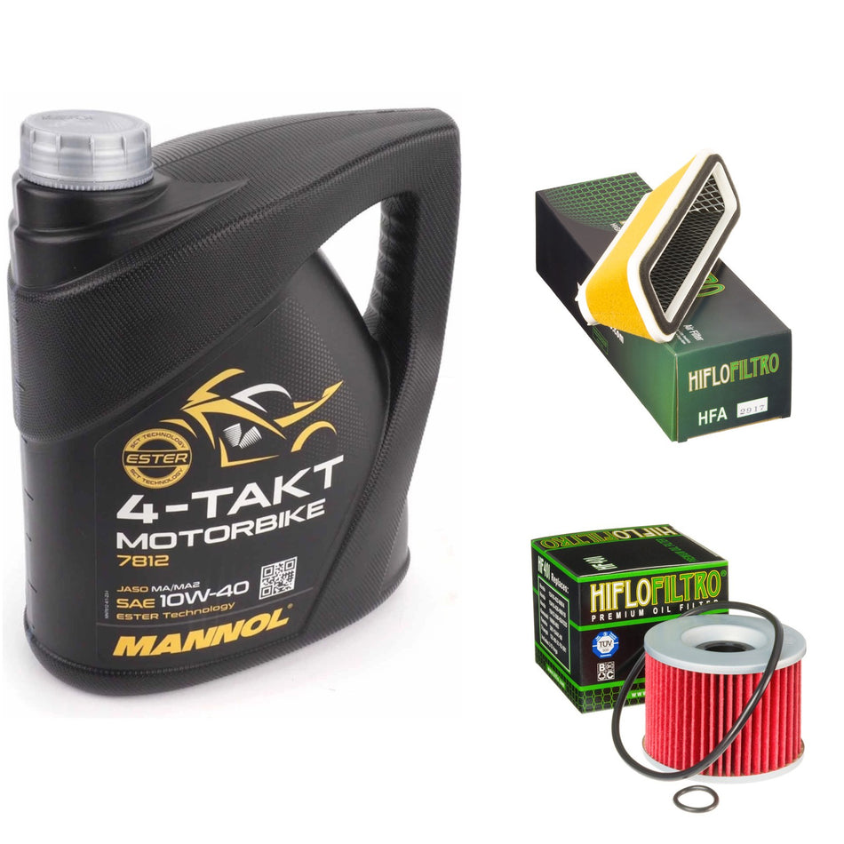 Mannol Semi Synthetic 10w40 4L Oil & HF401 & HFA2917 Oil Filter Kit