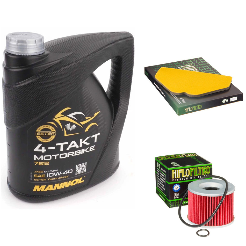Mannol Semi Synthetic 10w40 4L Oil & HF401 & HFA2909 Oil Filter Kit