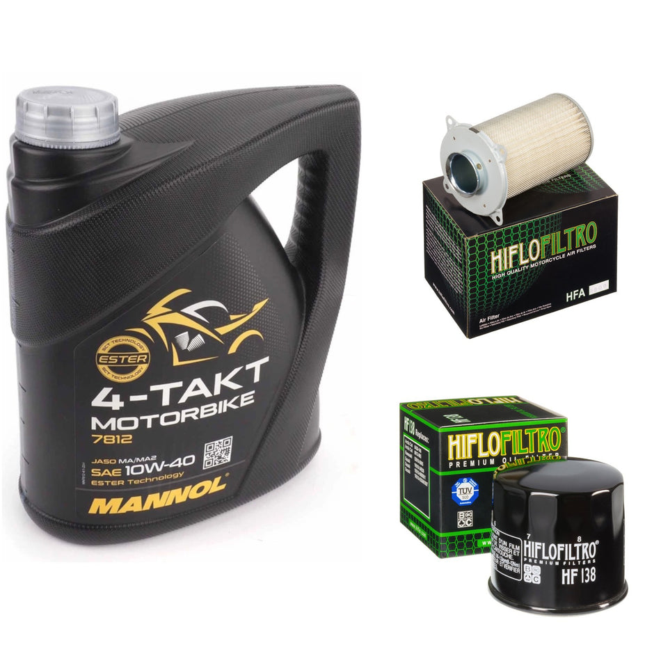 Mannol Semi Synthetic 10w40 4L Oil & HF138 & HFA3909 Oil Filter Kit