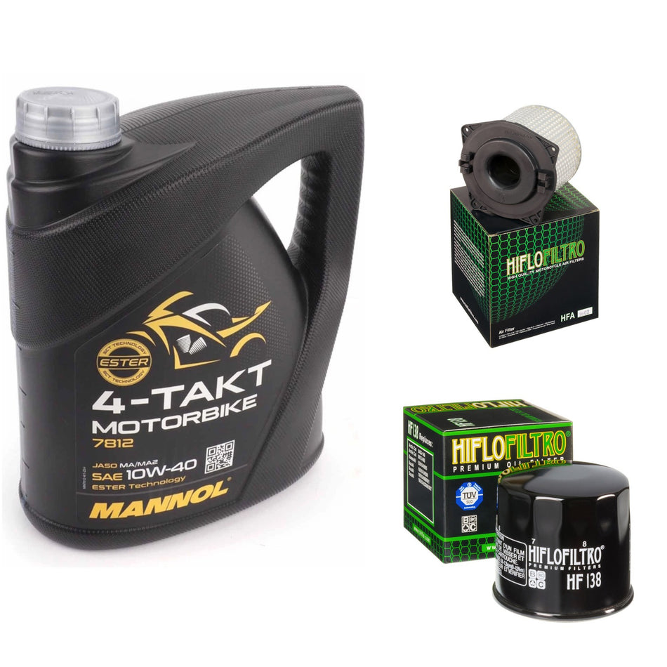 Mannol Semi Synthetic 10w40 4L Oil & HF138 & HFA3602 Oil Filter Kit