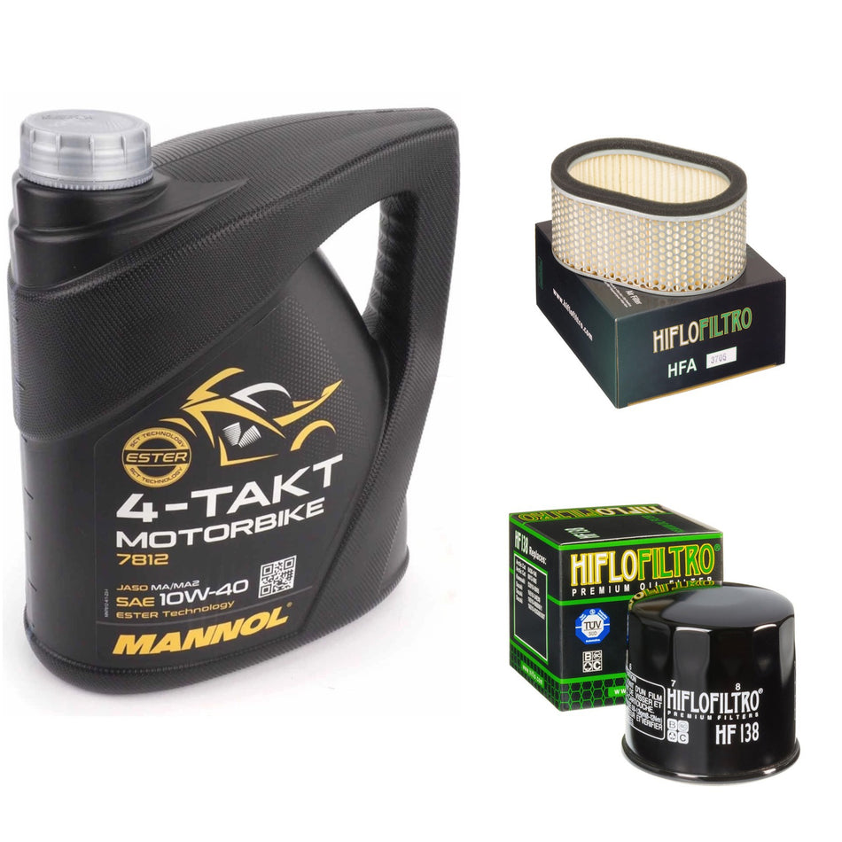 Mannol Semi Synthetic 10w40 4L Oil & HF138 & HFA3705 Oil Filter Kit