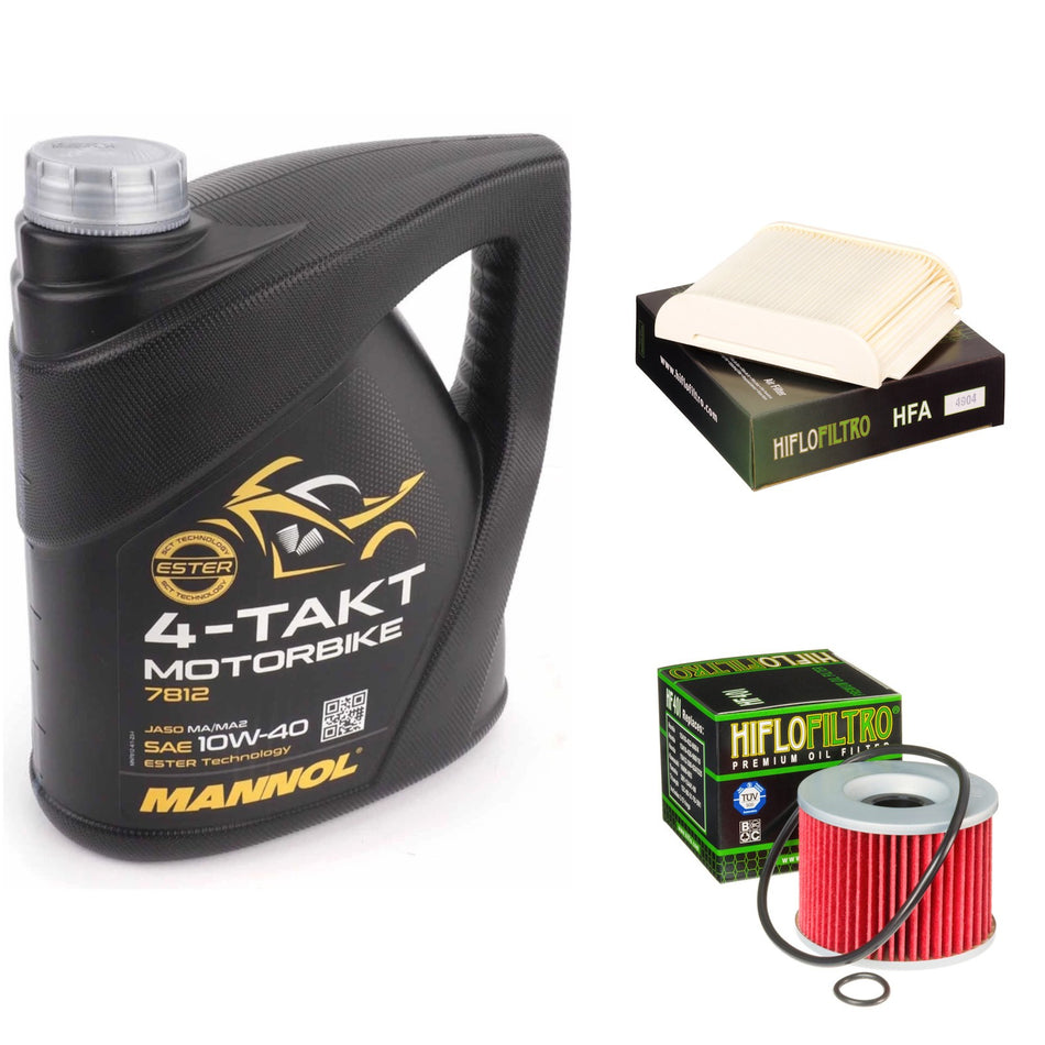 Mannol Semi Synthetic 10w40 4L Oil & HF401 & HFA4904 Oil Filter Kit