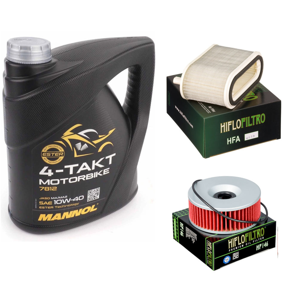 Mannol Semi Synthetic 10w40 4L Oil & HF146 & HFA4910 Oil Filter Kit