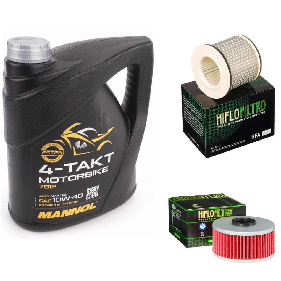 Mannol Semi Synthetic 10w40 4L Oil & HF144 & HFA4403 Oil Filter Kit