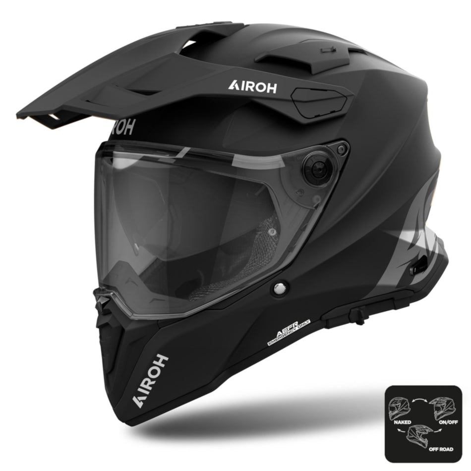Airoh Commander 2 Black Matt Adventure Helmet