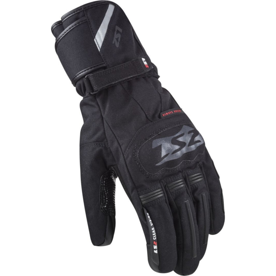LS2 GLOVES SNOW MAN BLACK