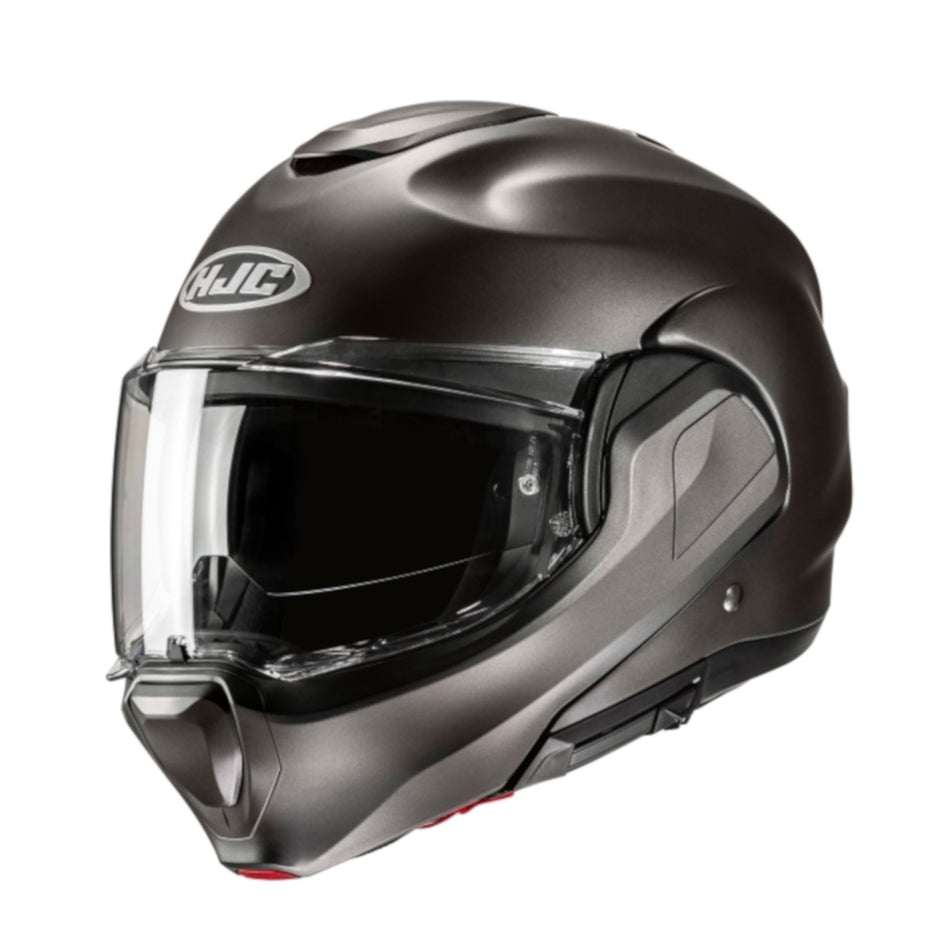 HJC F100 Semi Flat Titanium Flip Front Helmet