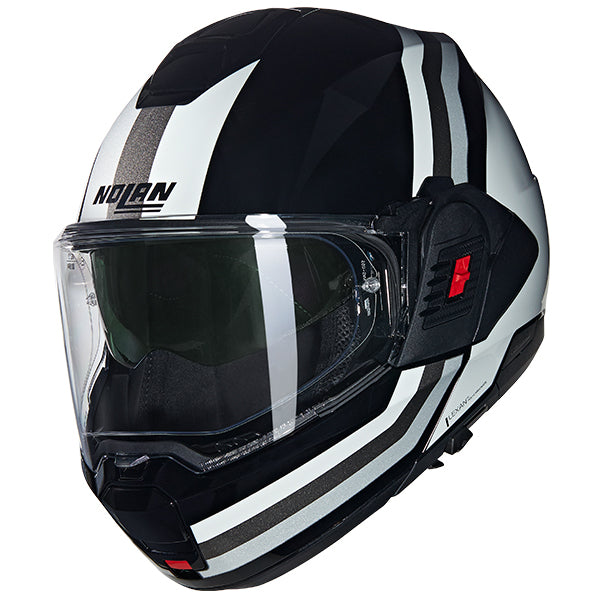 Nolan N120-1 Lineo White Black Grey Flip Over Helmet