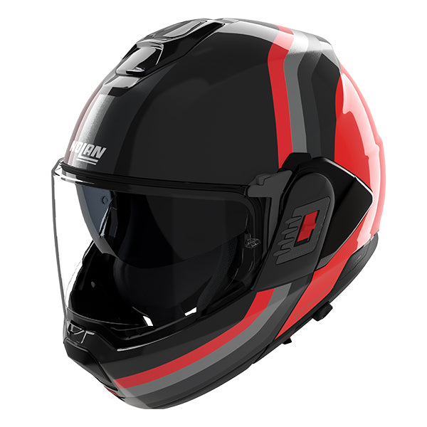 Nolan N120-1 Lineo 351 Black Red Grey Flip Over Helmet