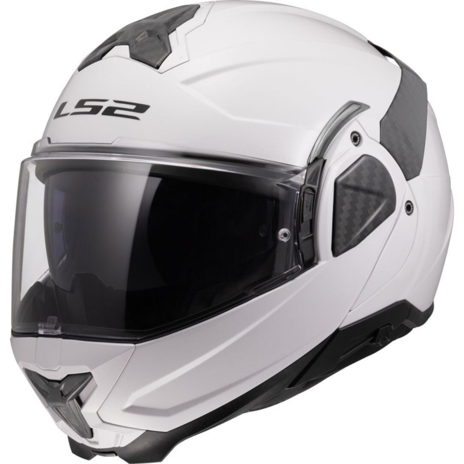 LS2 FF910 Advant II Solid White Flip Over Helmet