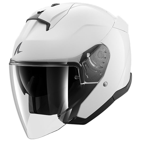 Shark Skwal Jet Blank White Open Face Helmet