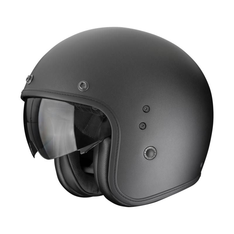 Scorpion Belfast Evo Matt Pearl Black Open Face Helmet