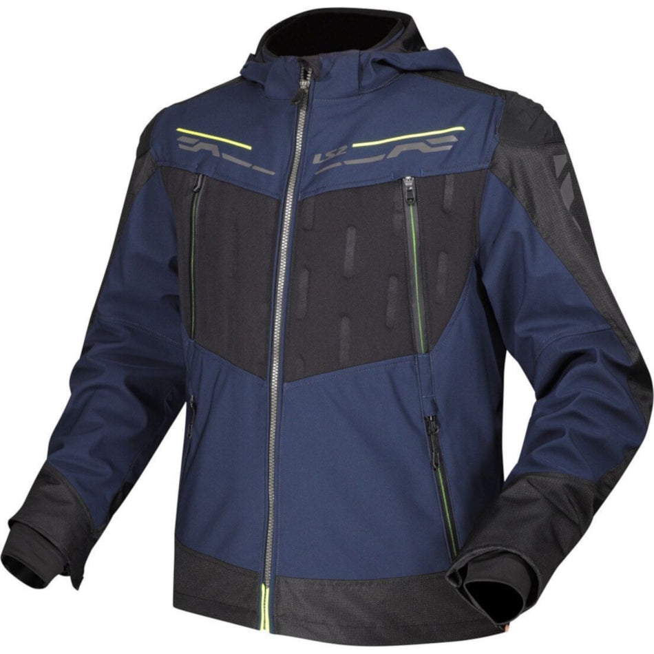 LS2 Zirconium Jacket Blue Black Hi Vis Yellow