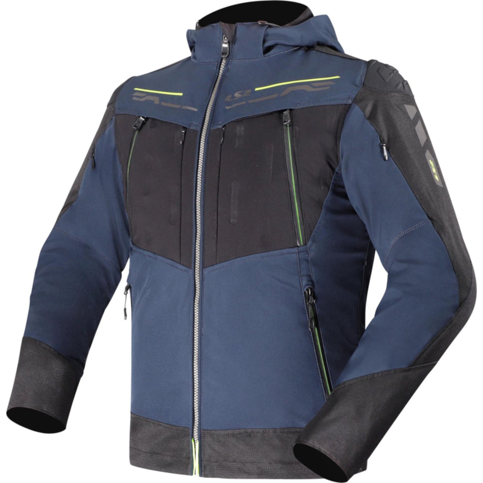 LS2 Zirconium Evo Jacket Blue Black Yellow