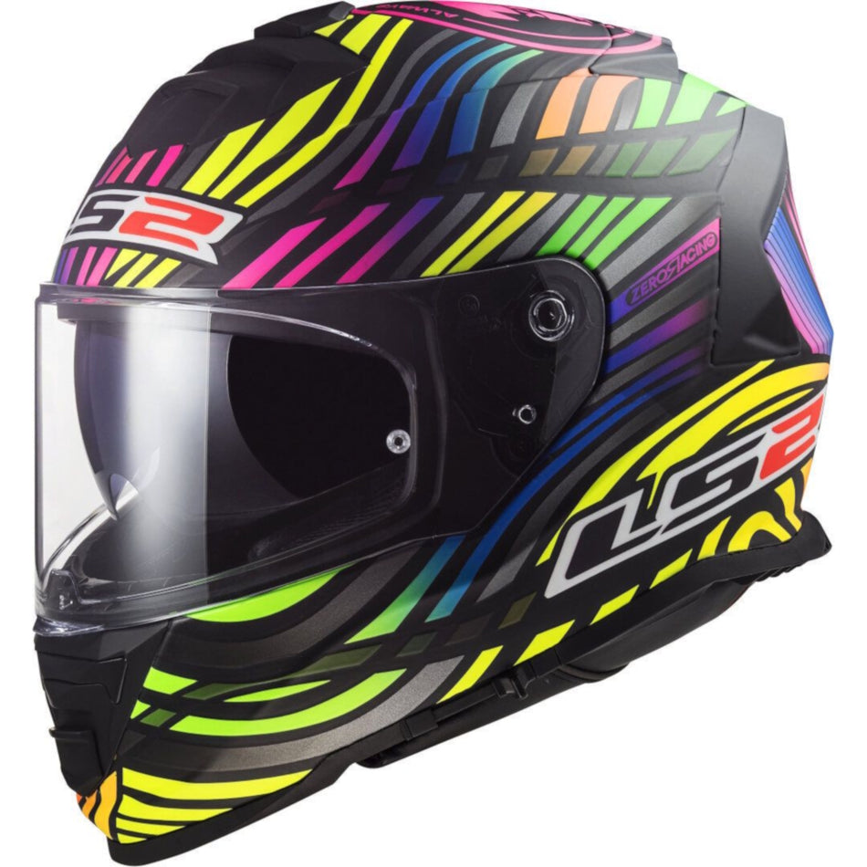 LS2 FF800 Storm II Power Matt Black Rainbow Full Face Helmet