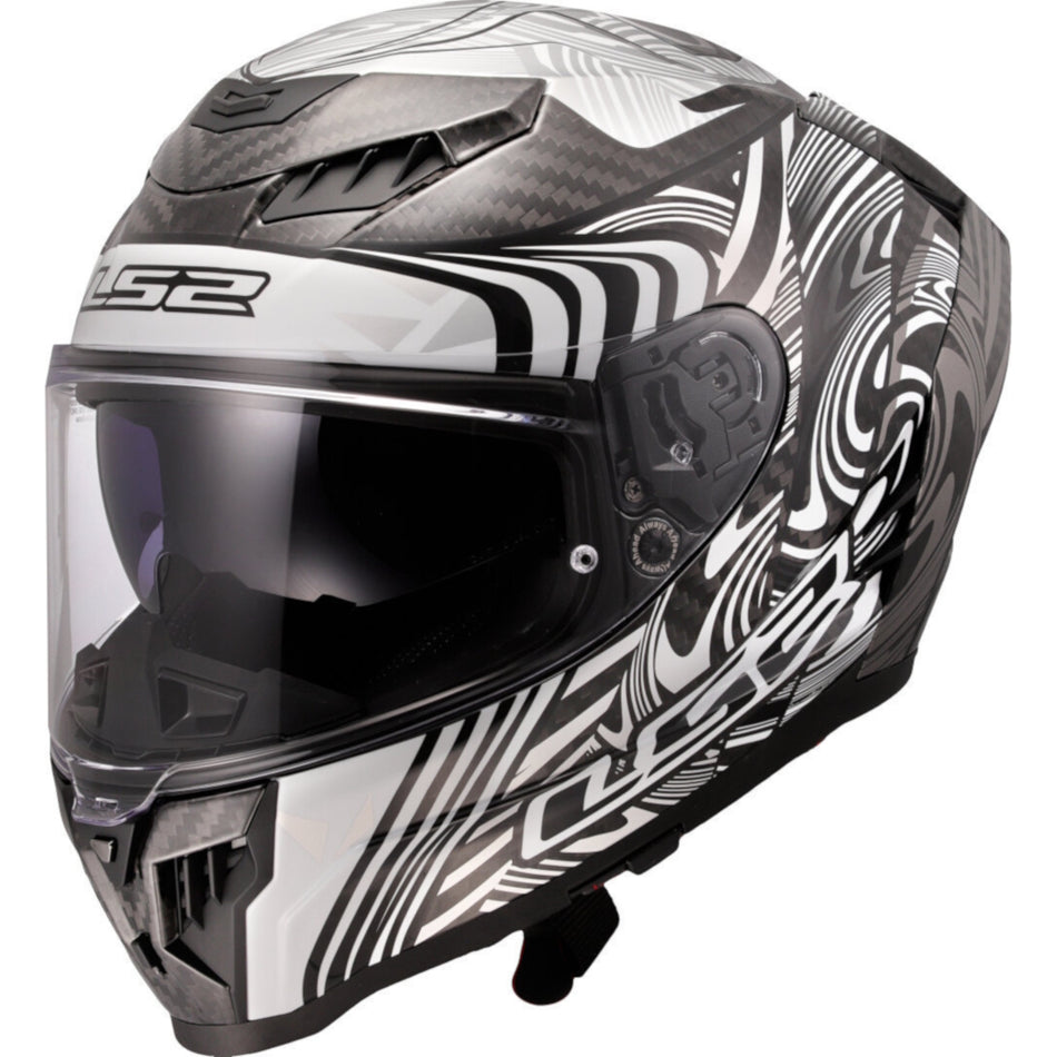 LS2 FF807 Dragon Enthum Silver Full Face Helmet