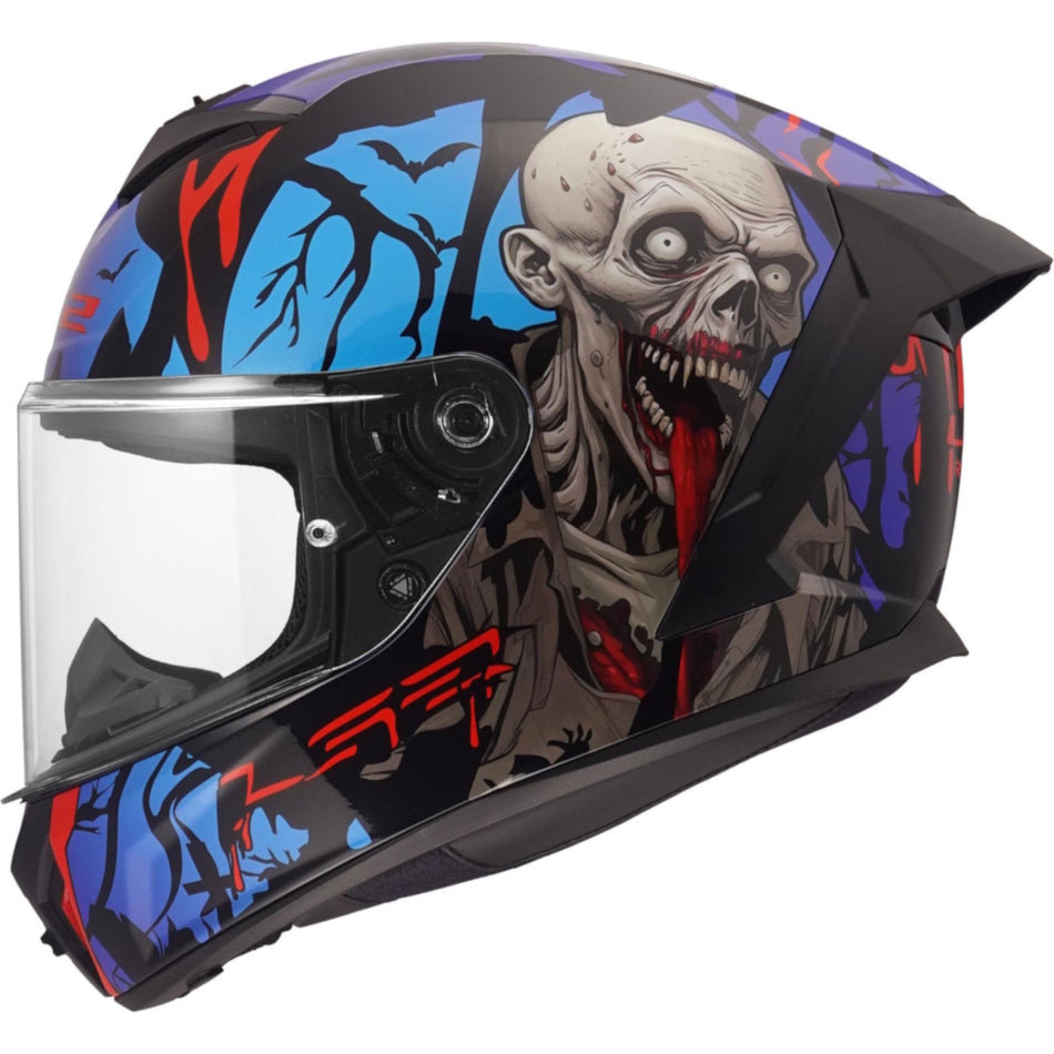 LS2 FF820 Rapid III Zombie II Black Red Blue Full Face Helmet