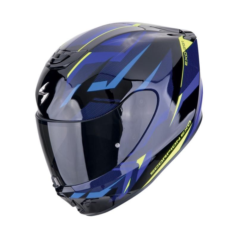 Scorpion Exo 391 Aaxo Black Blue Full Face Helmet