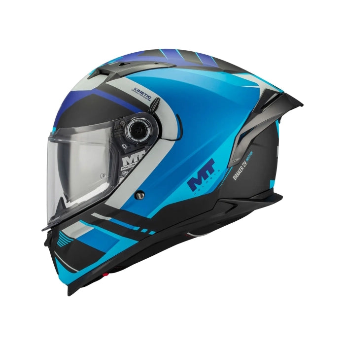 MT Braker SV Inception B7 Matt Blue Black Grey Full Face Helmet