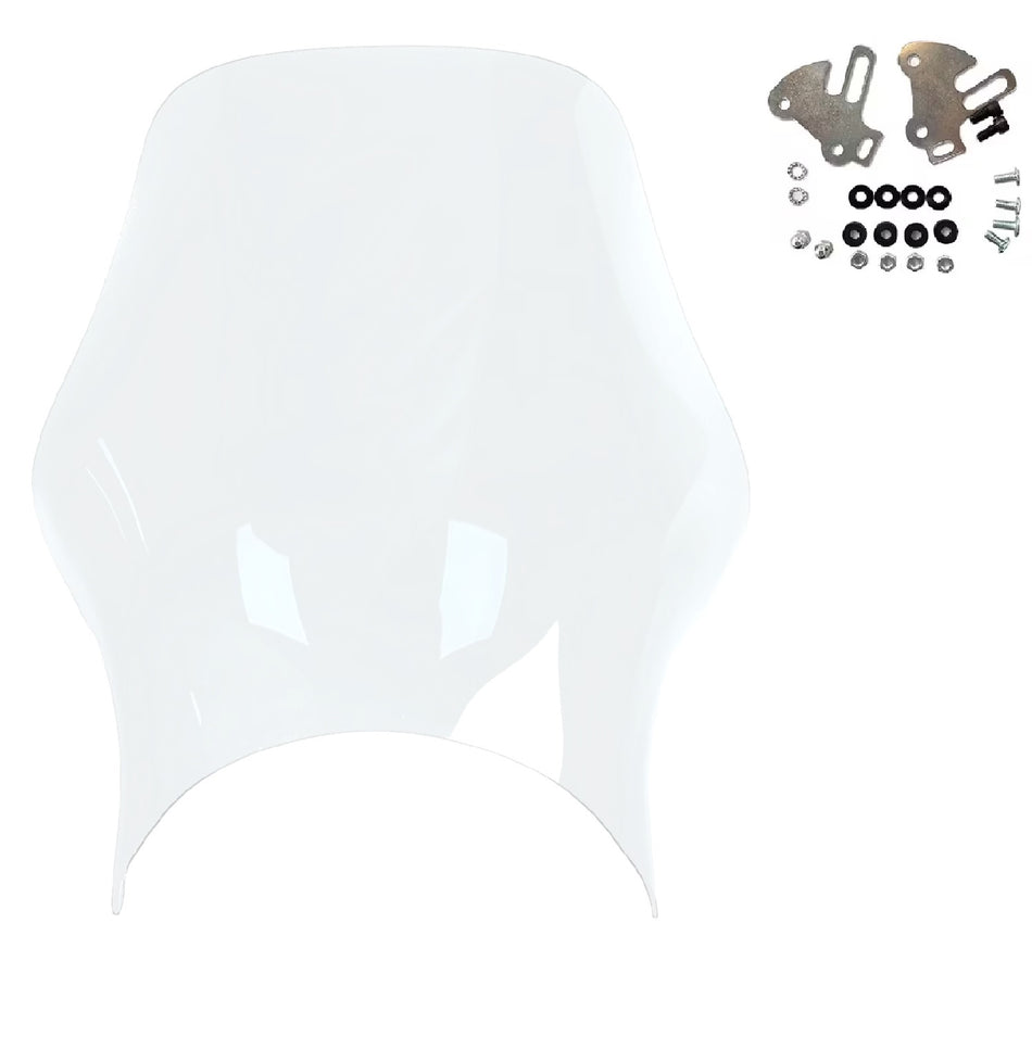 Universal Clear Flyscreen Size 20x34cm with Fitting Kit