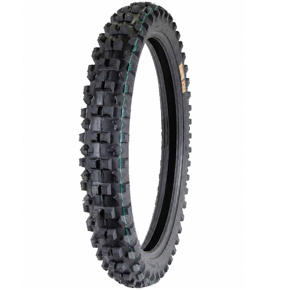 90/100 -21 60L TT NHS Marvel Star MTS-006 Enduro Soft Single Green Stripe Front Tyre