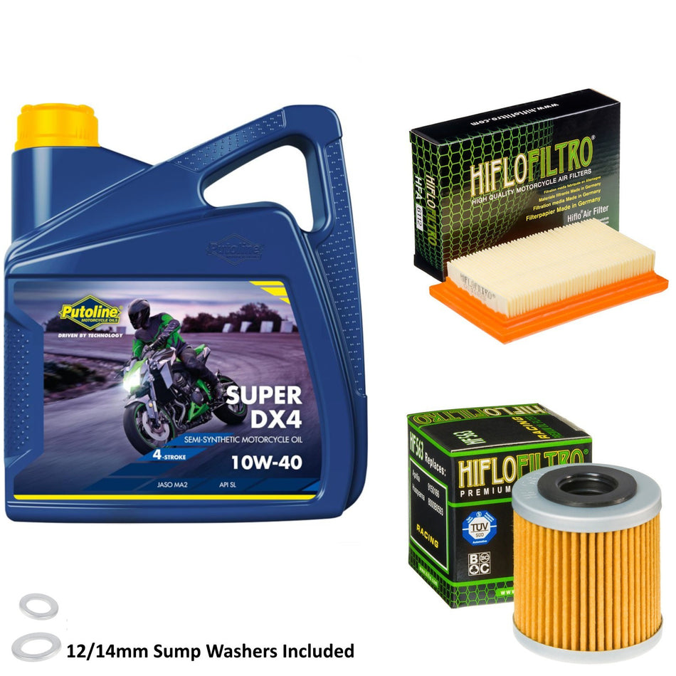Putoline DX4 10w40 4L Oil & HF563 & HFA6112 Oil Filter Kit
