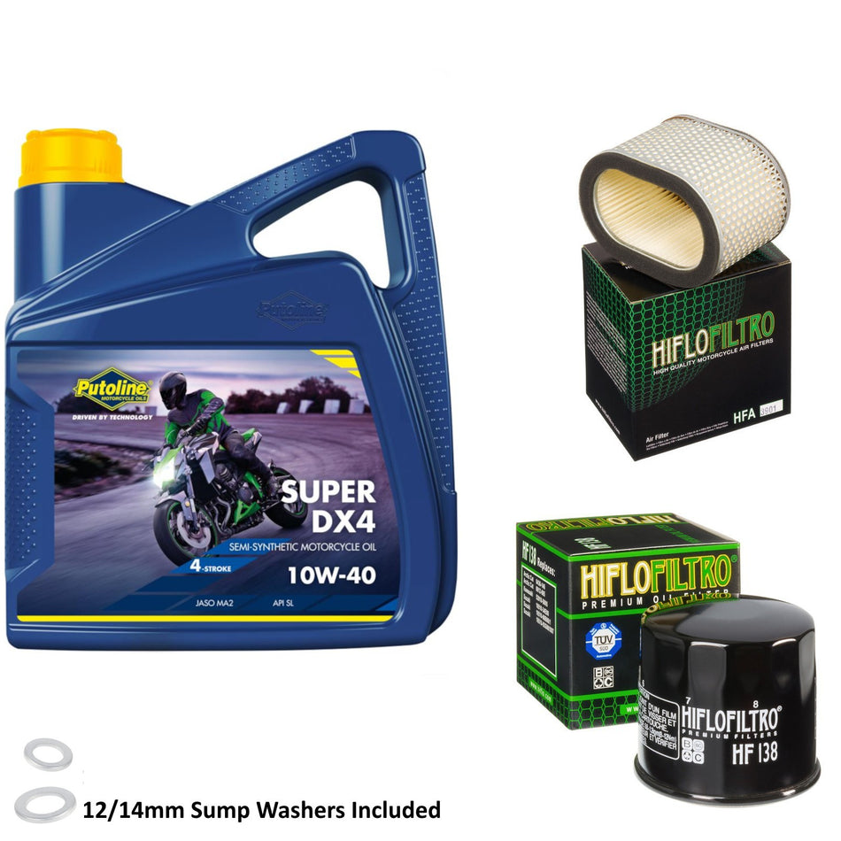 Putoline DX4 10w40 4L Oil & HF138 & HFA3901 Oil Filter Kit