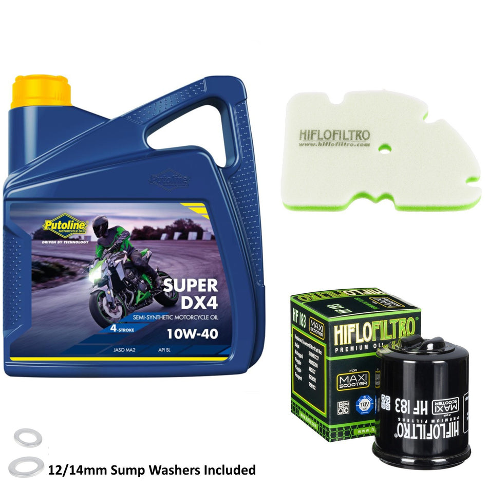 Putoline DX4 10w40 4L Oil & HF183 & HFA5203DS Oil Filter Kit