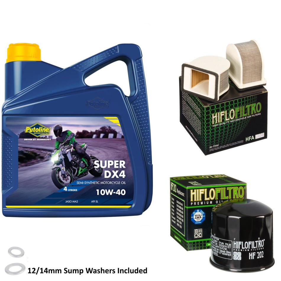 Putoline DX4 10w40 4L Oil & HF202 & HFA2404 Oil Filter Kit
