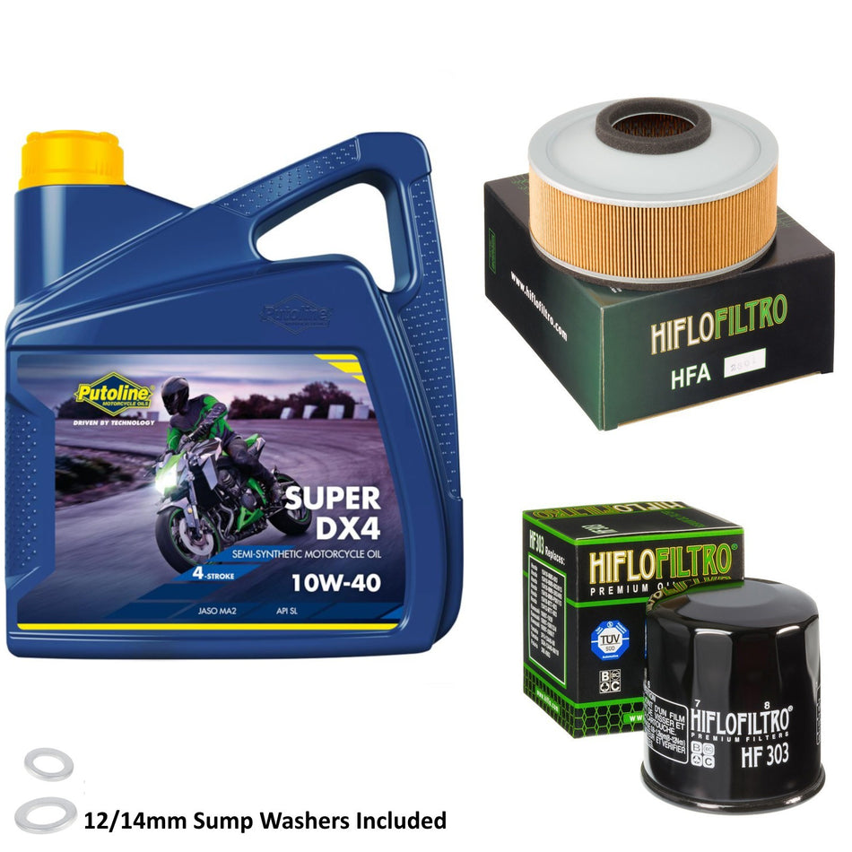 Putoline DX4 10w40 4L Oil & HF303 & HFA2801 Oil Filter Kit