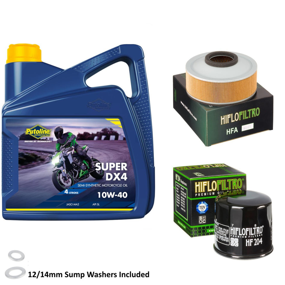 Putoline DX4 10w40 4L Oil & HF204 & HFA2801 Oil Filter Kit