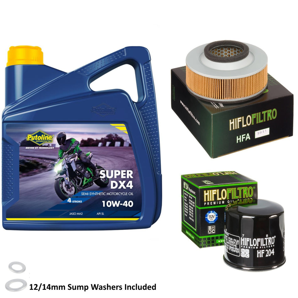 Putoline DX4 10w40 4L Oil & HF204 & HFA2911 Oil Filter Kit
