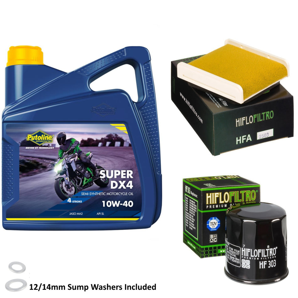 Putoline DX4 10w40 4L Oil & HF303 & HFA2503 Oil Filter Kit