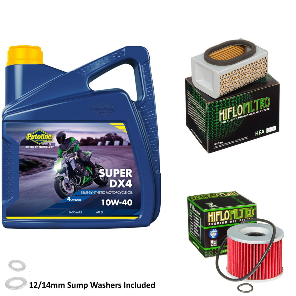 Putoline DX4 10w40 4L Oil & HF401 & HFA2504 Oil Filter Kit