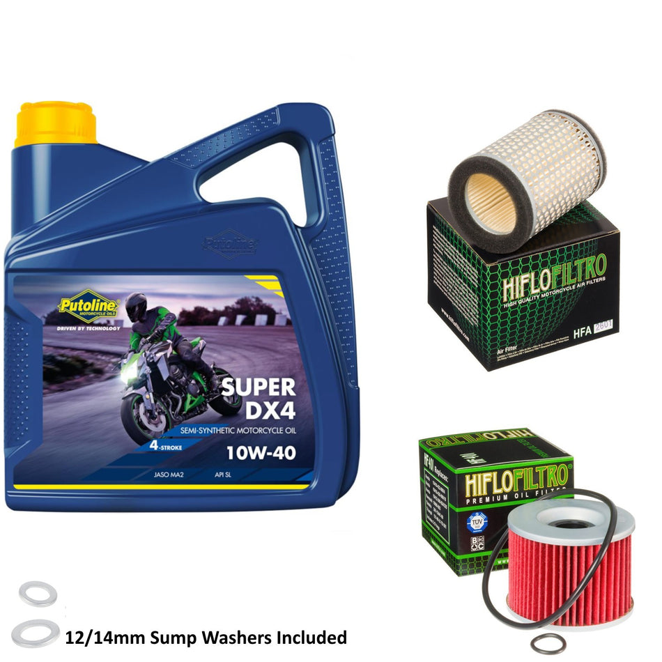 Putoline DX4 10w40 4L Oil & HF401 & HFA2601 Oil Filter Kit