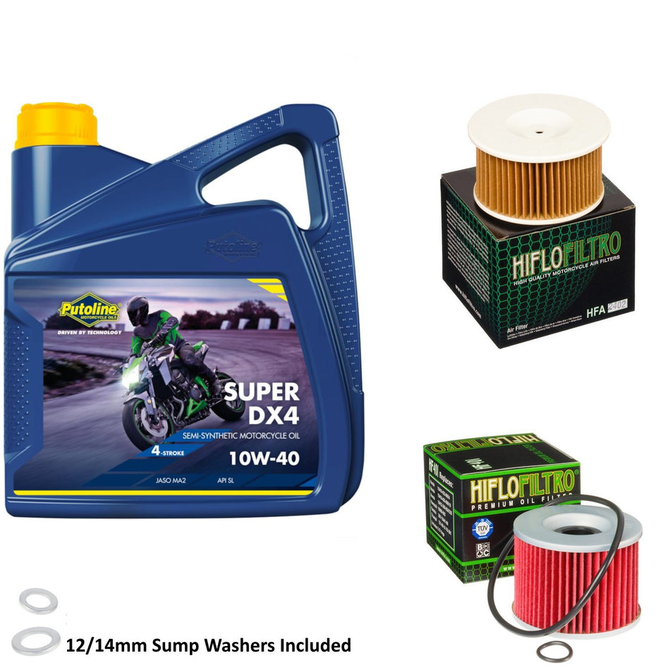 Putoline DX4 10w40 4L Oil & HF401 & HFA2402 Oil Filter Kit