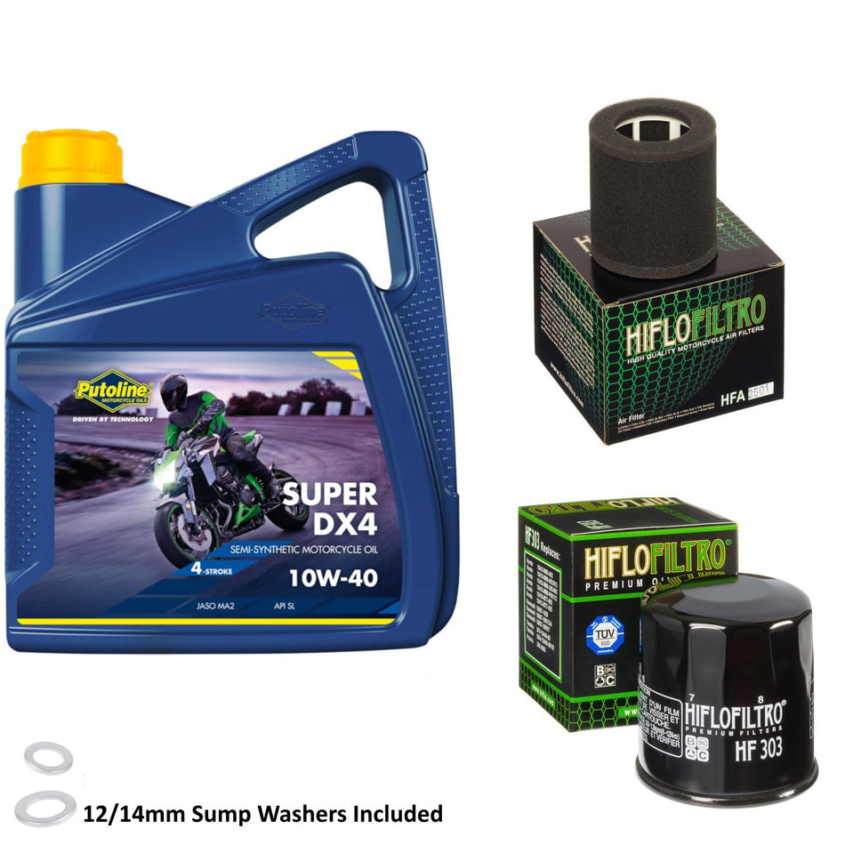 Putoline DX4 10w40 4L Oil & HF303 & HFA2501 Oil Filter Kit