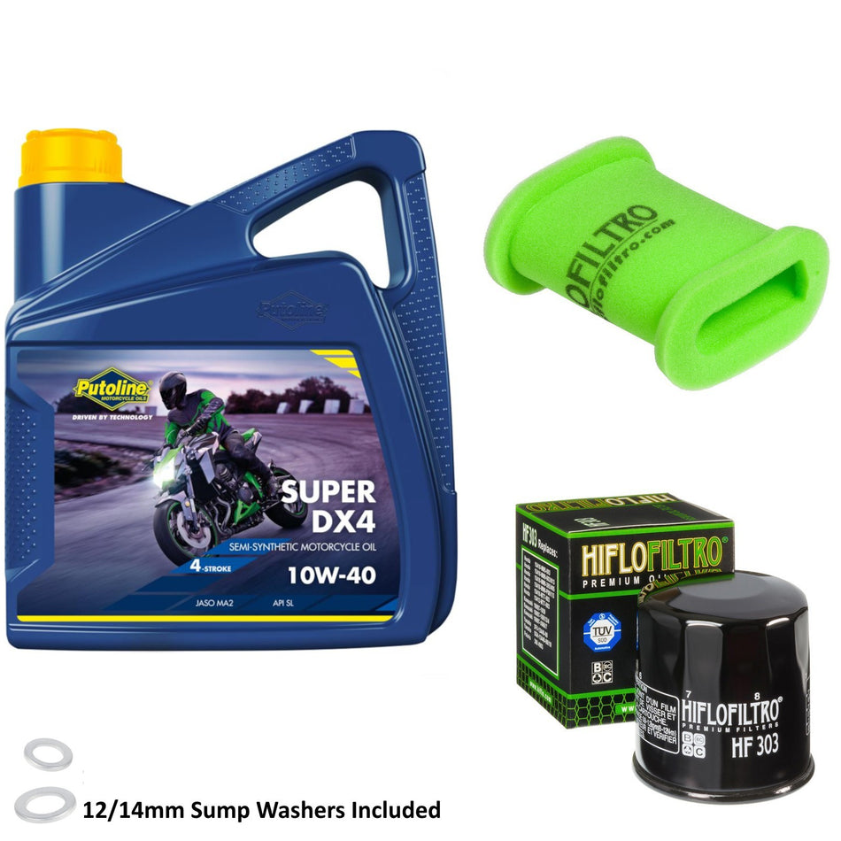 Putoline DX4 10w40 4L Oil & HF303 & HFA2202 Oil Filter Kit