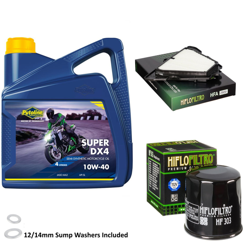 Putoline DX4 10w40 4L Oil & HF303 & HFA2920 Oil Filter Kit