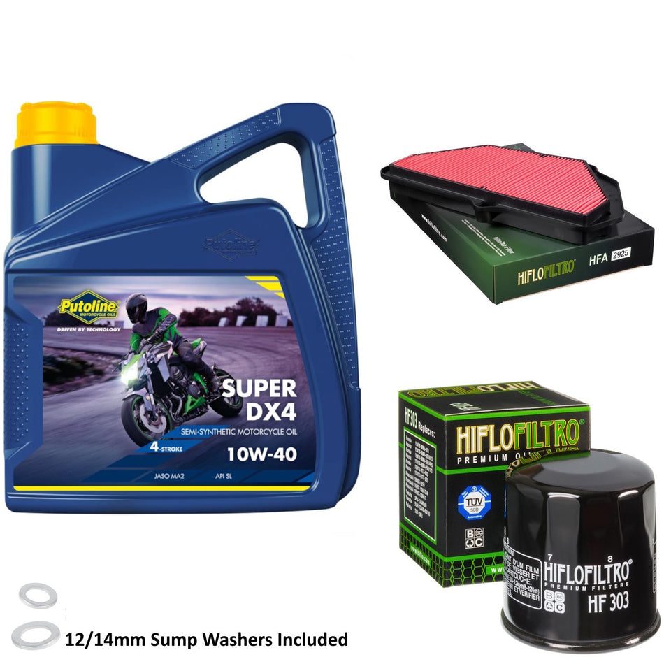 Putoline DX4 10w40 4L Oil & HF303 & HFA2925 Oil Filter Kit