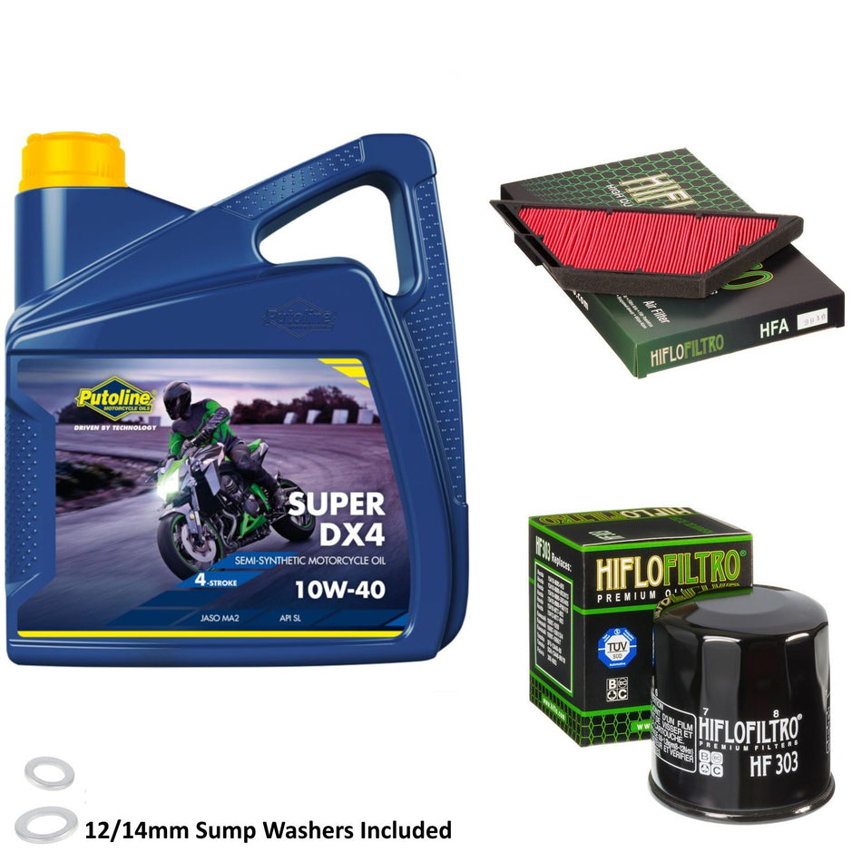 Putoline DX4 10w40 4L Oil & HF303 & HFA2916 Oil Filter Kit