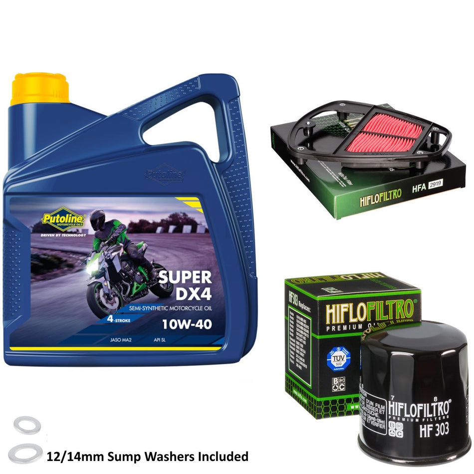 Putoline DX4 10w40 4L Oil & HF303 & HFA2919 Oil Filter Kit