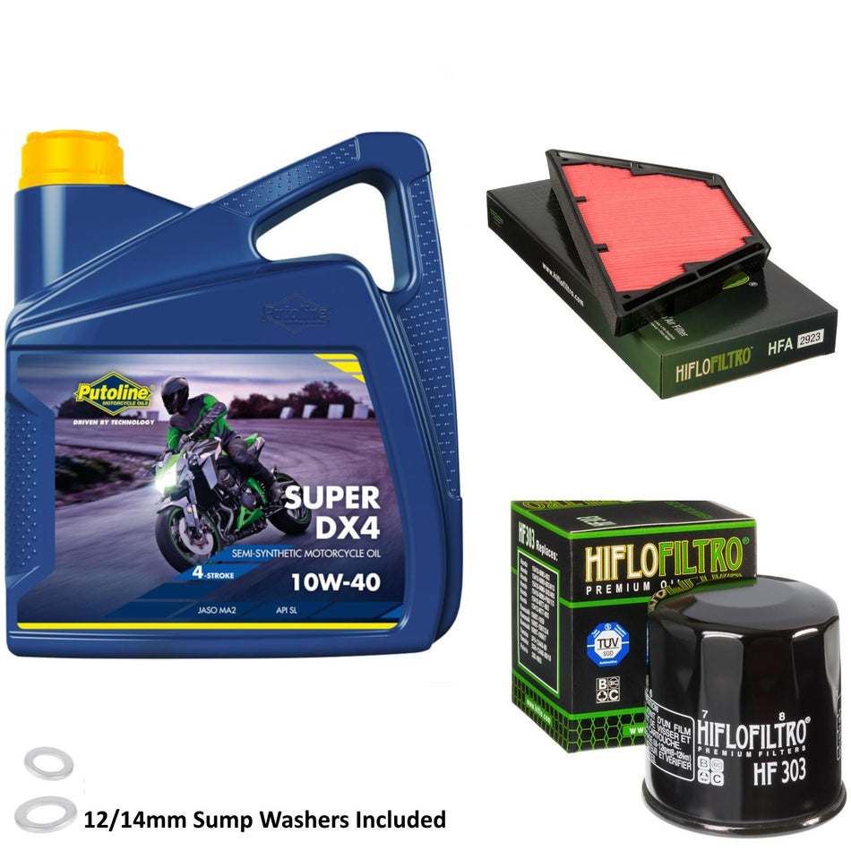 Putoline DX4 10w40 4L Oil & HF303 & HFA2923 Oil Filter Kit